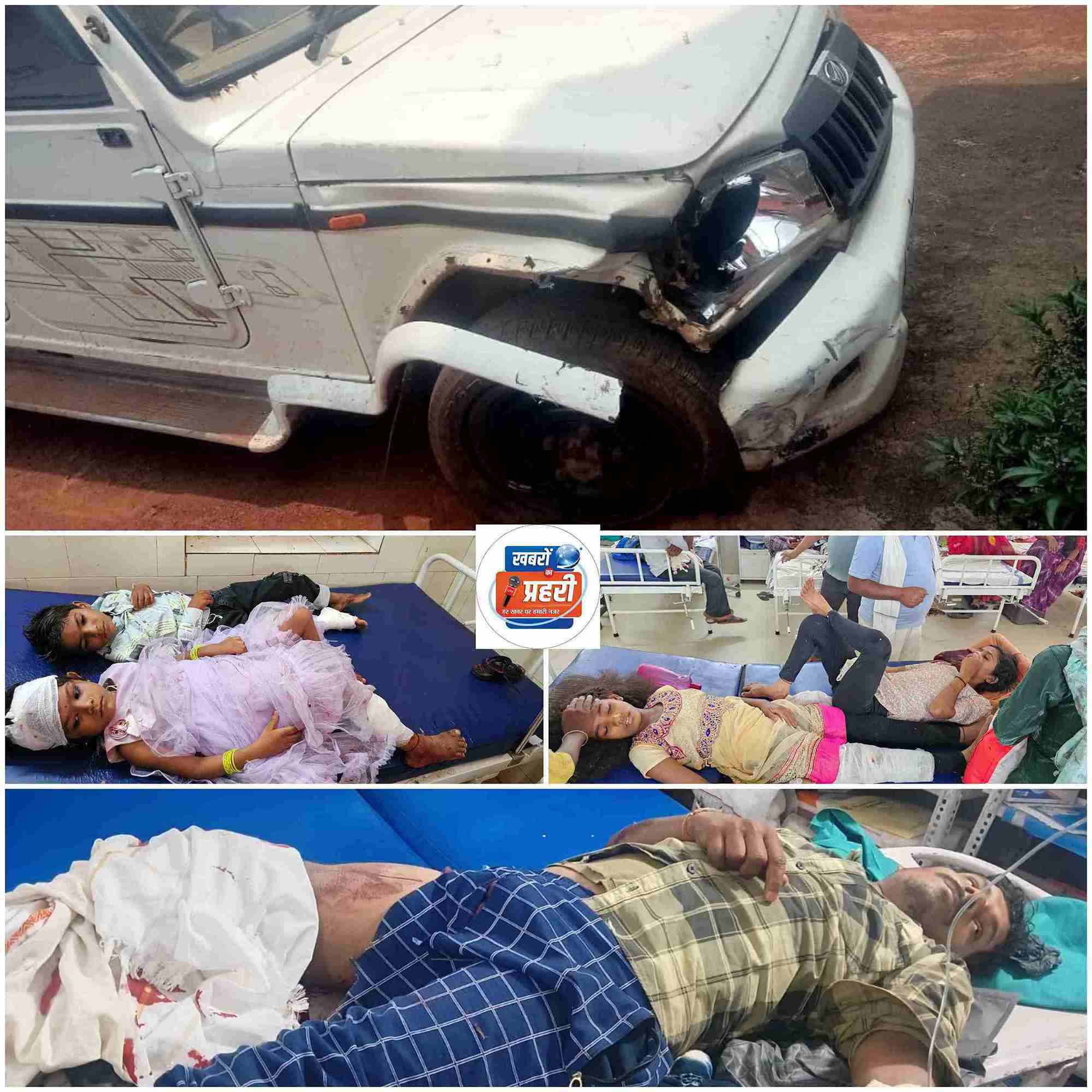 खैरागढ़. खैरागढ़-धमधा मार्ग में अछोली मोड़ पर बाइक और बोलेरो की हुई टक्कर, हादसे में बाइक सवार 5 घायल