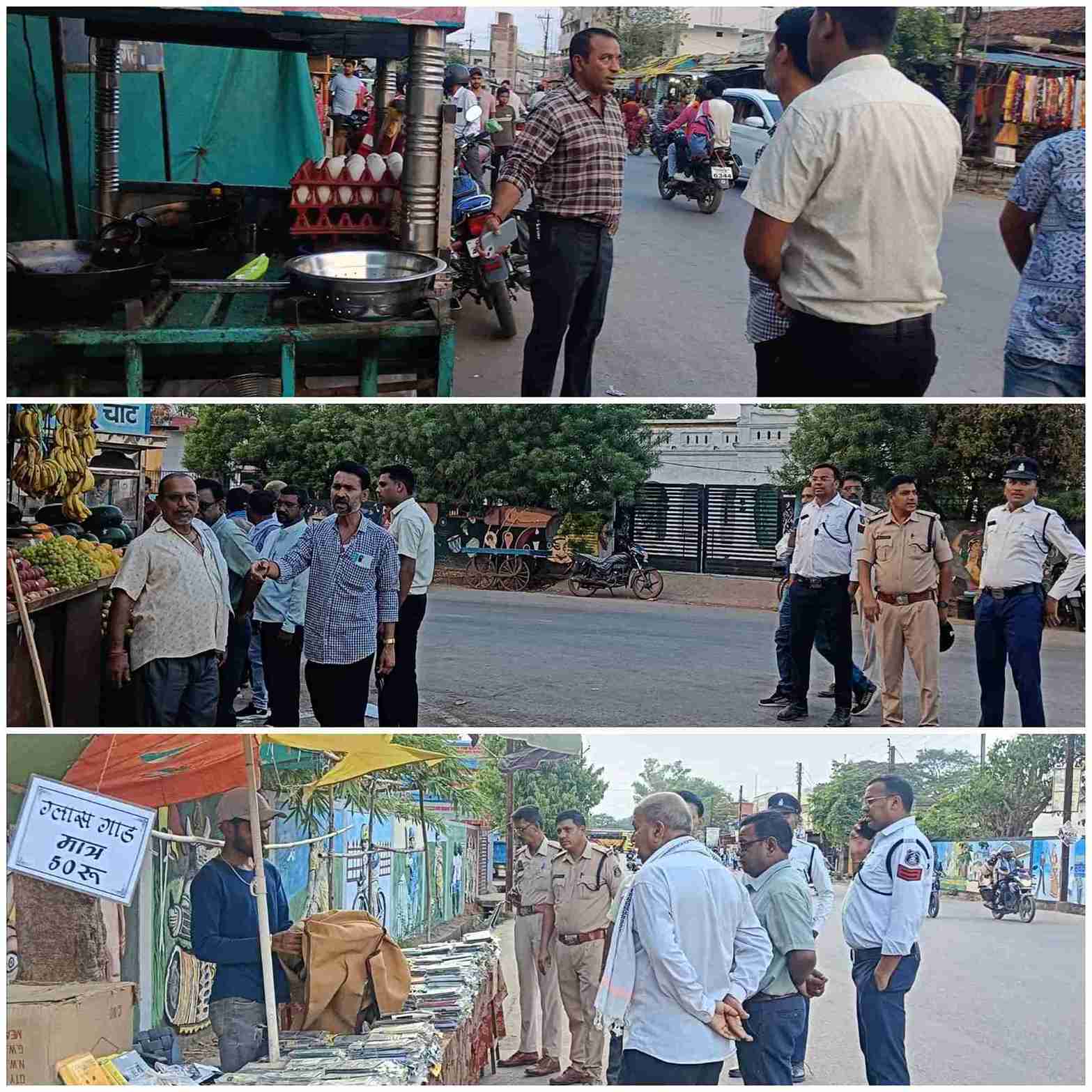 खैरागढ़. नगर में अतिक्रमण पर फिर सख्ती: जाम की समस्या से निजात पाने मुख्य मार्ग से हटाया गया अतिक्रमण